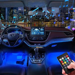 Car Interior LED Strip Lights with Remote Control