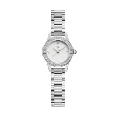 women's watch, silver, white dial