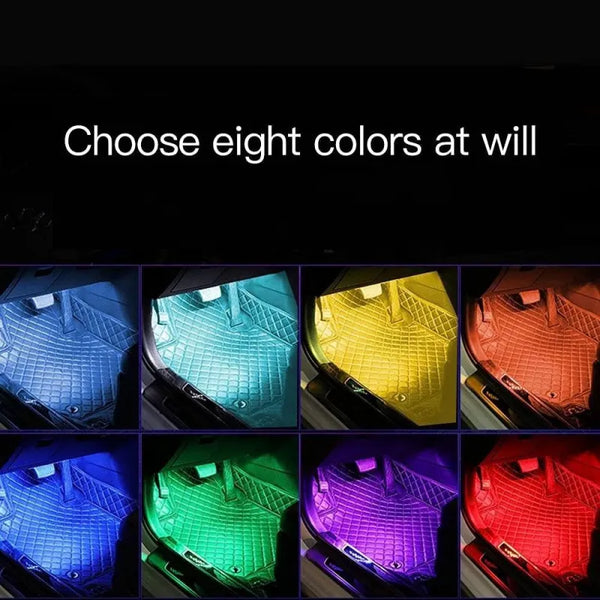Car Interior LED Strip Lights with Remote Control