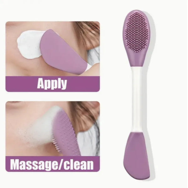 Double Head Silicone Face Care Brush