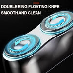 Mini Shavers for Men, Washable Double Head